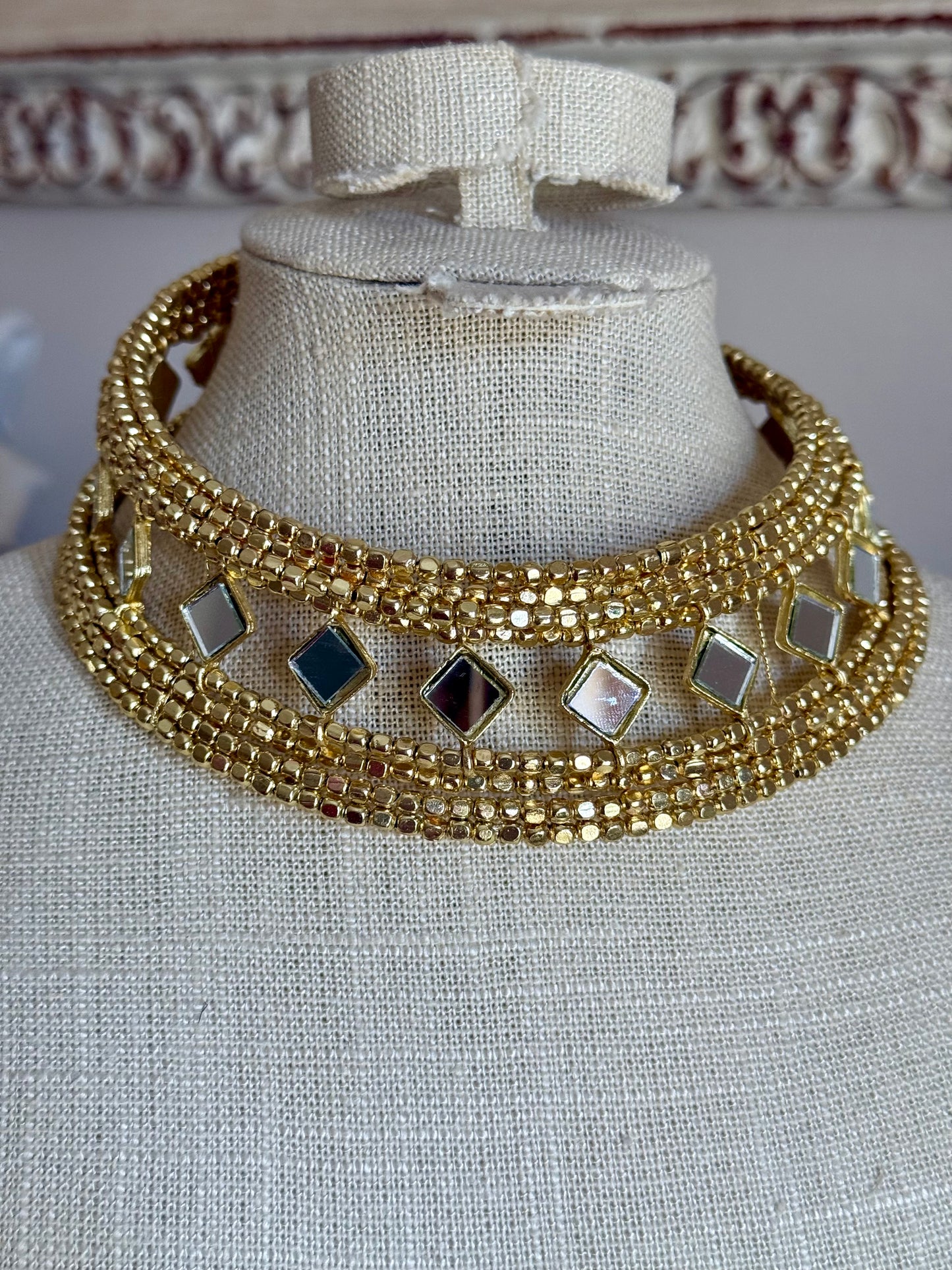 Choker Oro Espejos