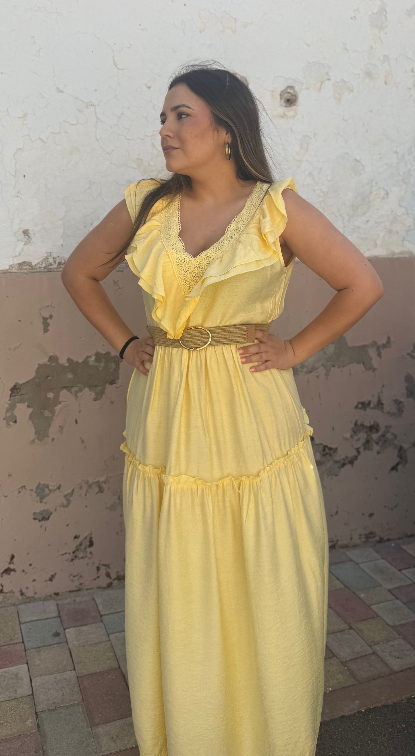 Vestido Boho Amarillo