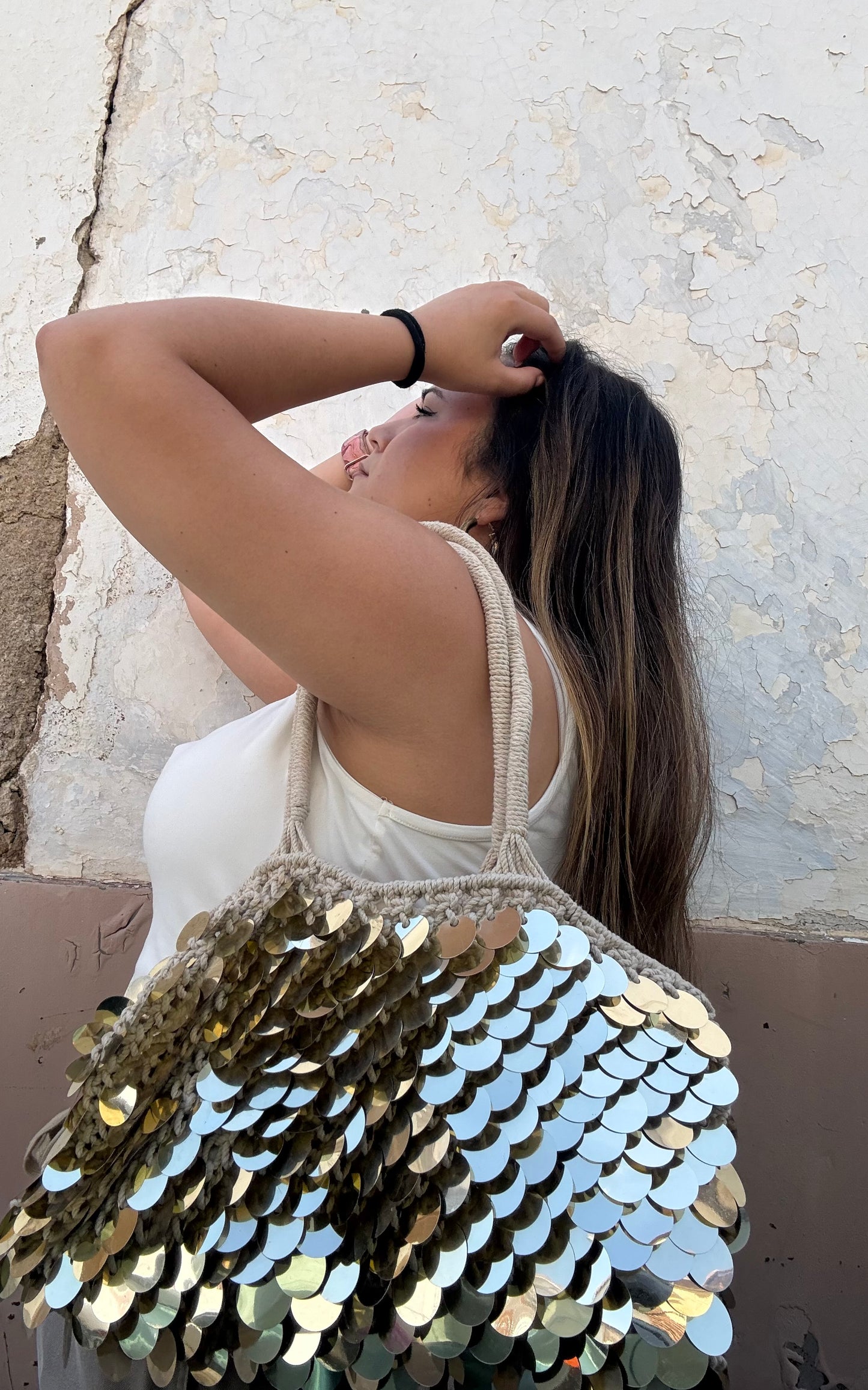 Bolso Antonella Crochet con Lentejuelas