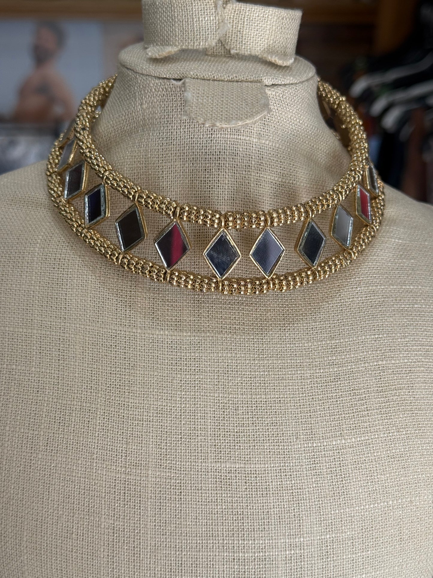 Choker Espejo Rombos