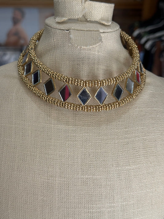 Choker Espejo Rombos