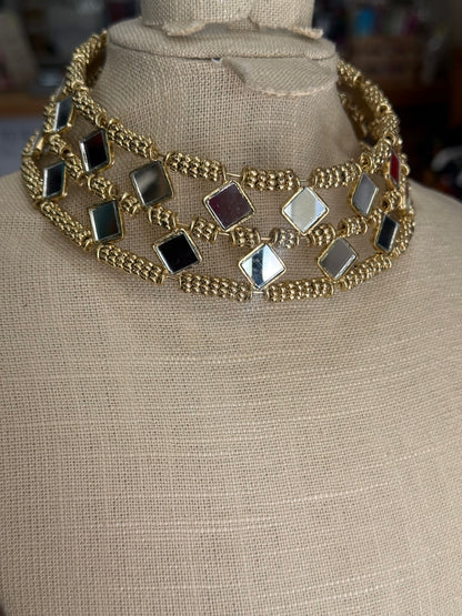 Choker Espejo Doble Rombo