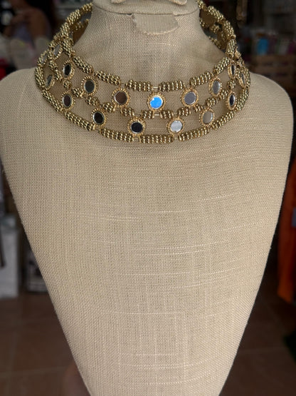 Choker Espejo Círculos