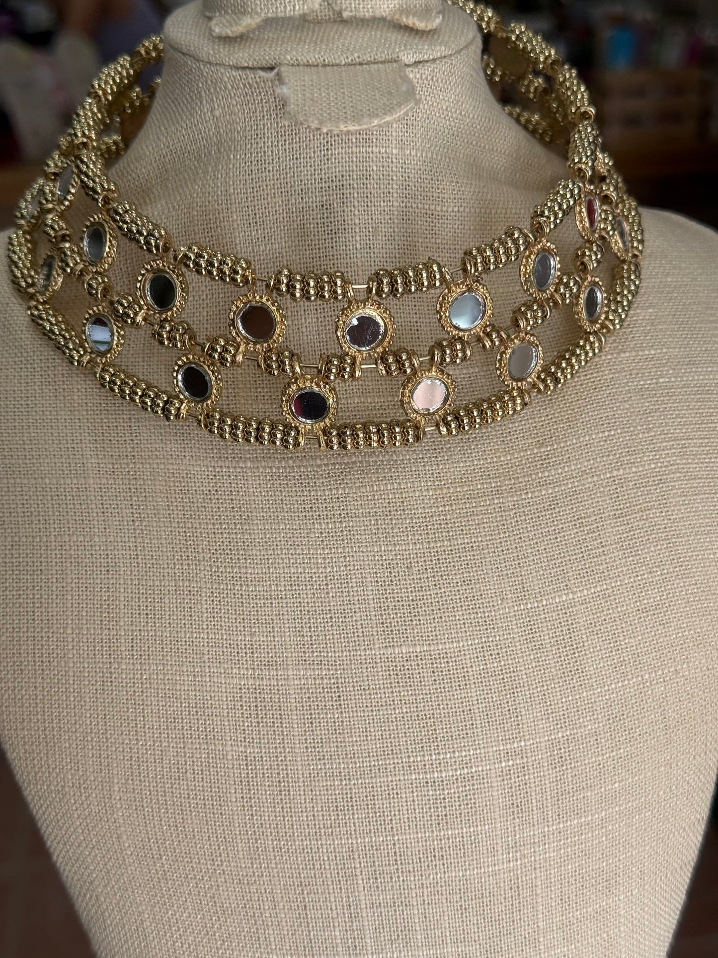Choker Espejo Círculos