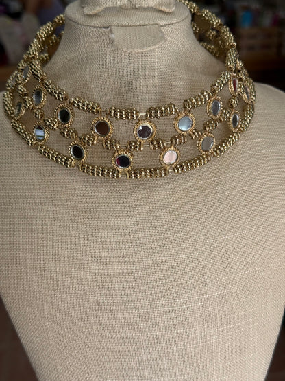 Choker Espejo Círculos