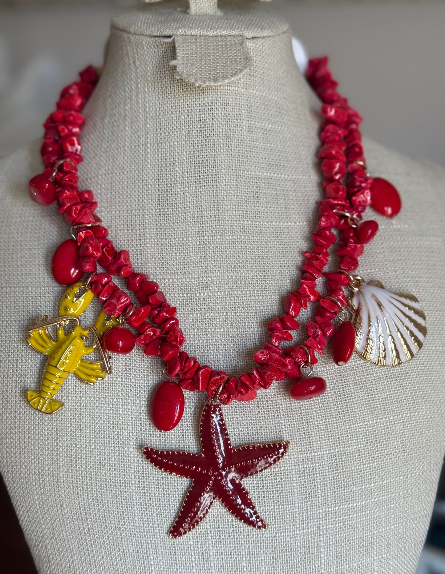 Collar Sicilia Rojo