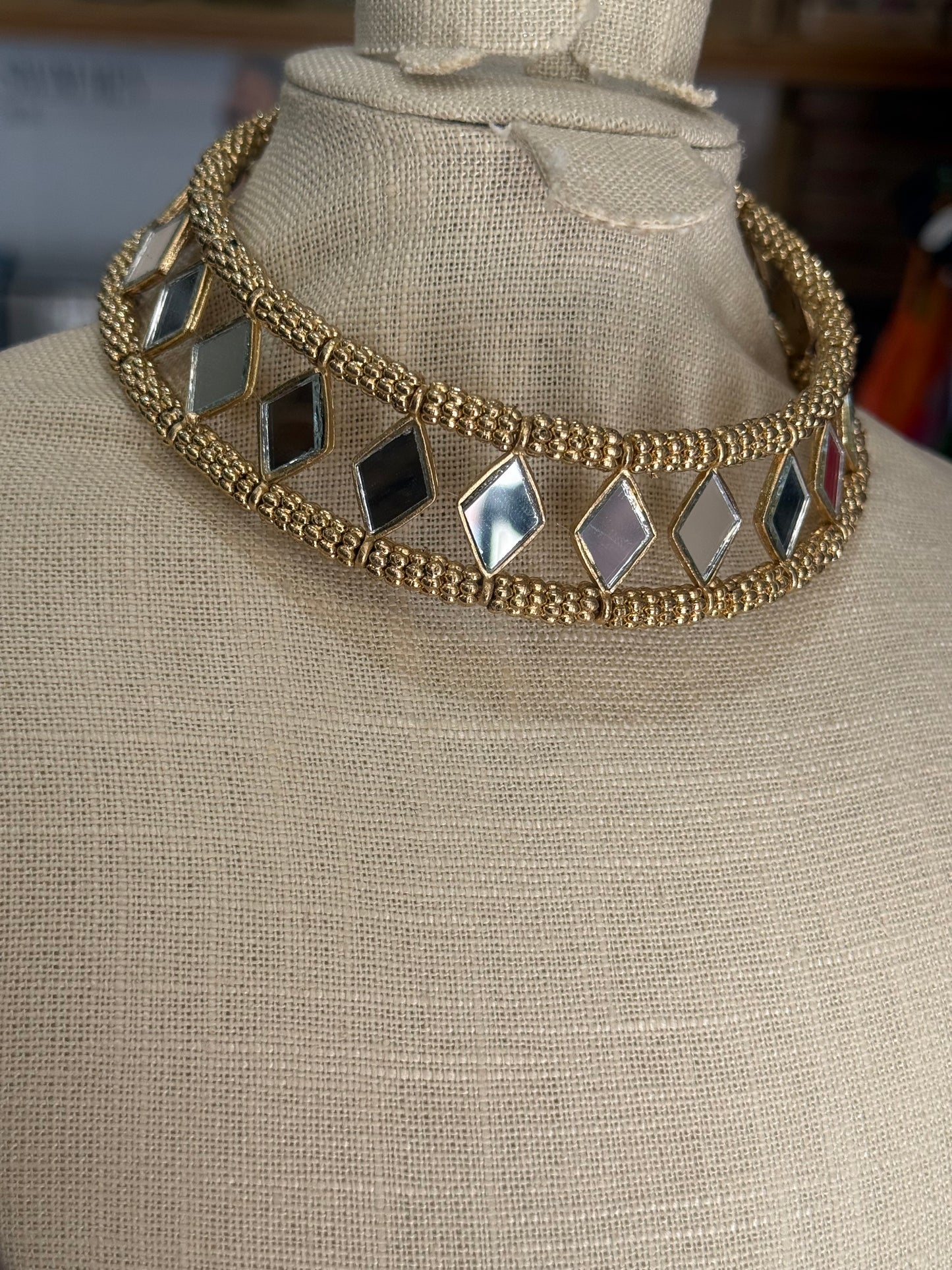 Choker Espejo Rombos