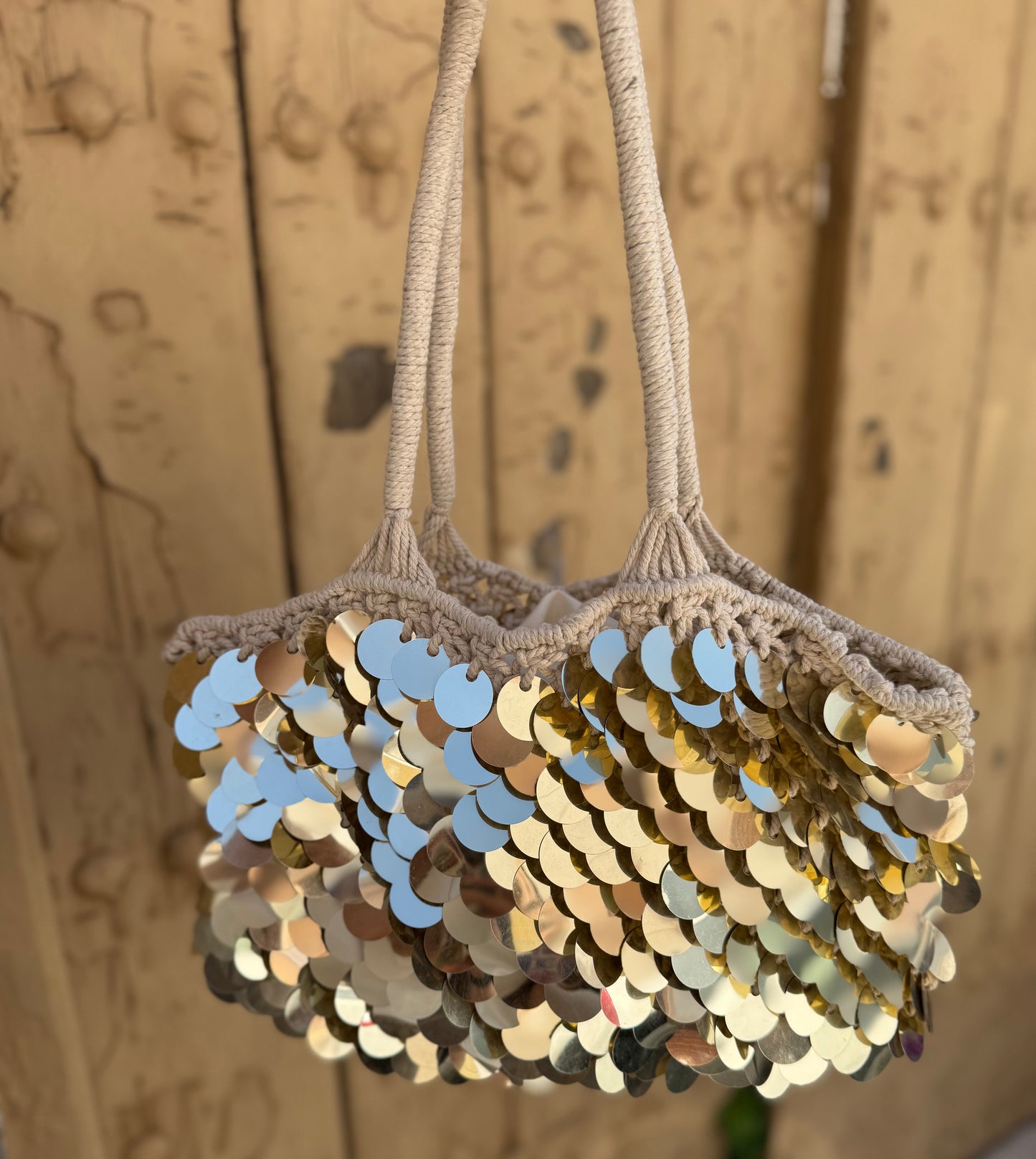 Bolso Antonella Crochet con Lentejuelas