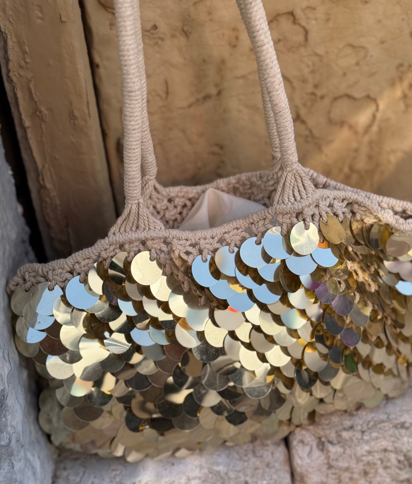 Bolso Antonella Crochet con Lentejuelas