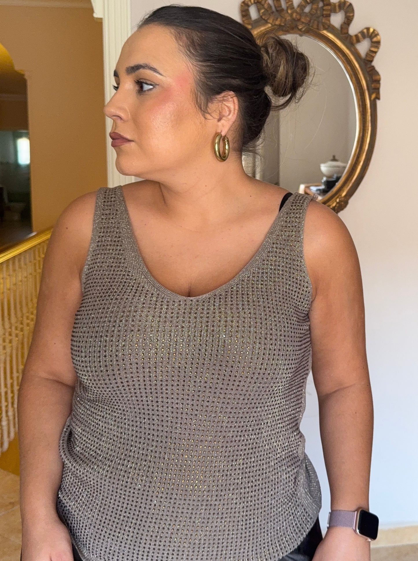 Top Hilo Strass Topo