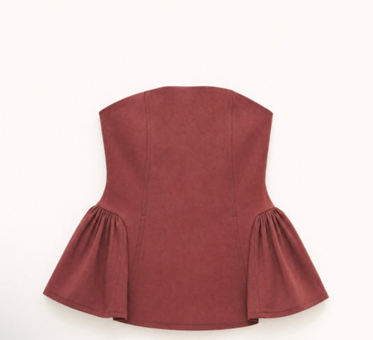 Top Peplum Palabra de Honor LUMINA