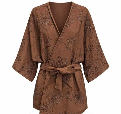Kimono Bordado Brillo