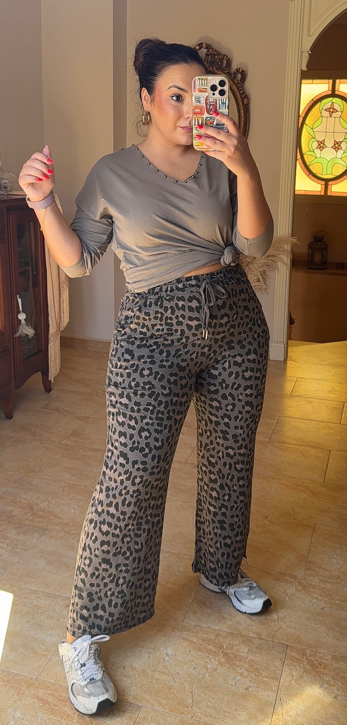 Pantalón Leo Algodón Topo