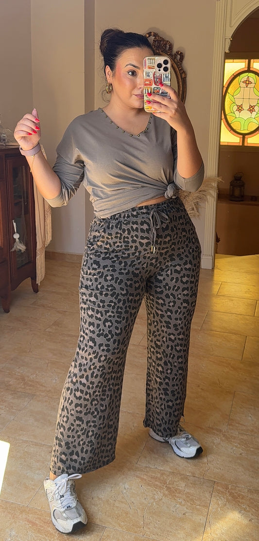 Pantalón Leo Algodón Topo