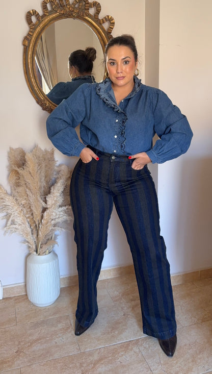 Vaquero Wide Leg Rayas