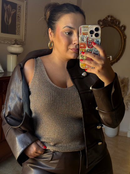 Conjunto Efecto Piel Chocolate