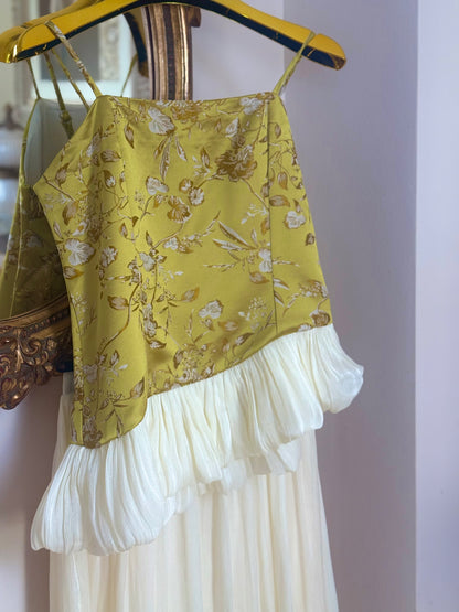 Conjunto Satinado Floral