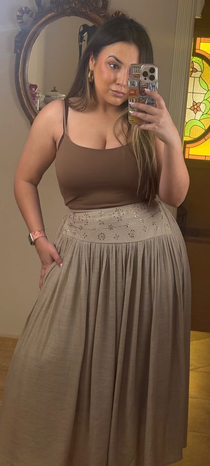 Falda Fluida Brillos