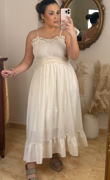Vestido Amor Beige