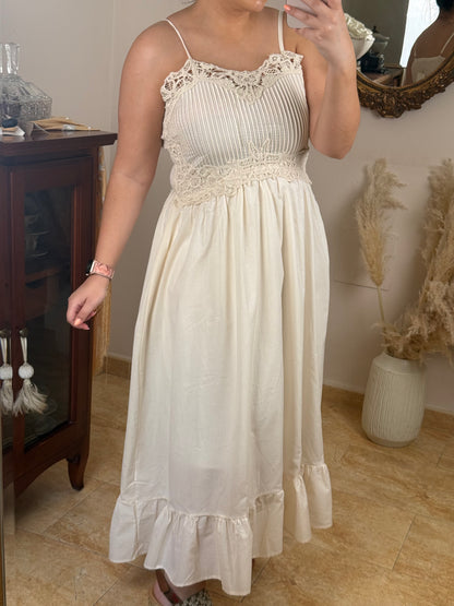 Vestido Amor Beige