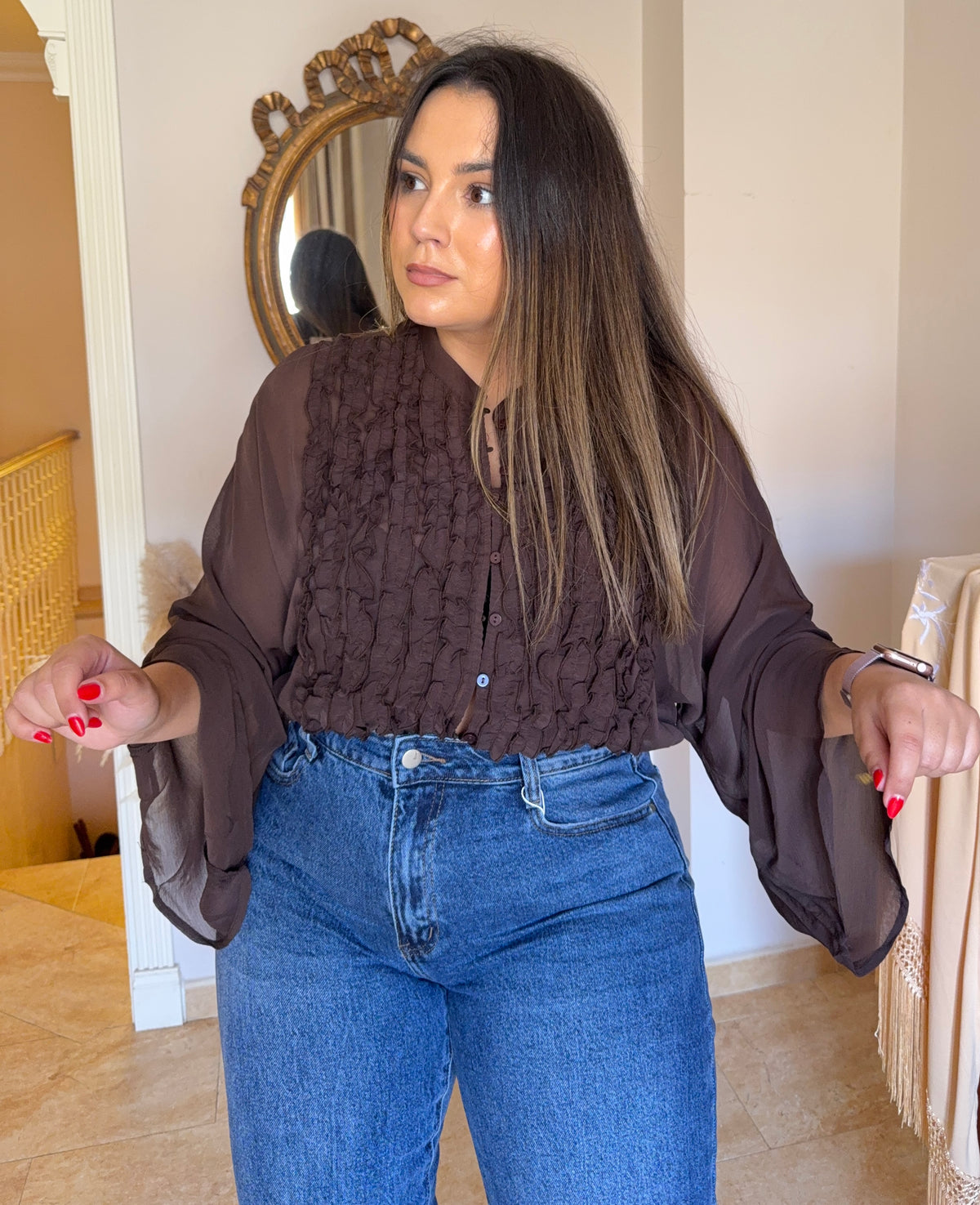 Blusa Gala Marrón