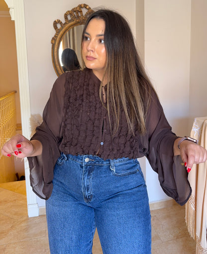 Blusa Gala Marrón