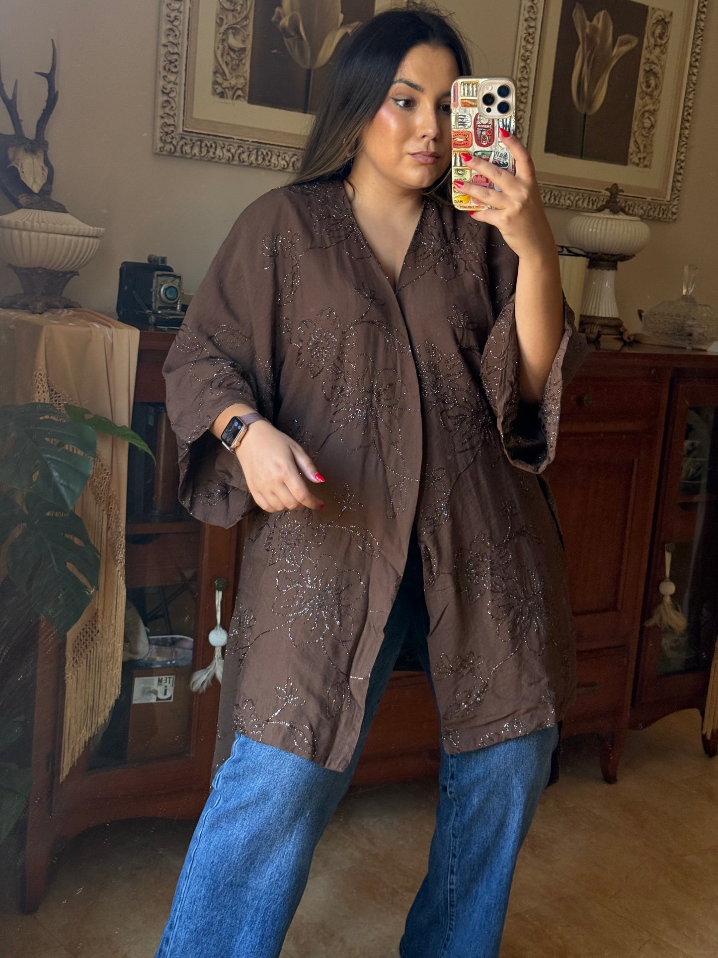 Kimono Bordado Brillo