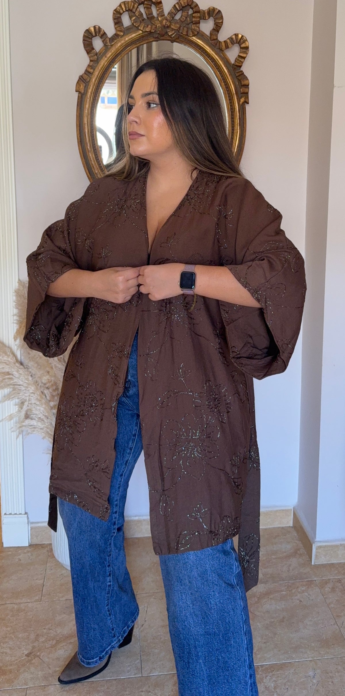 Kimono Bordado Brillo