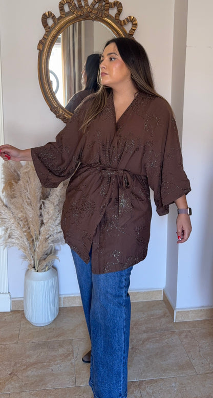 Kimono Bordado Brillo