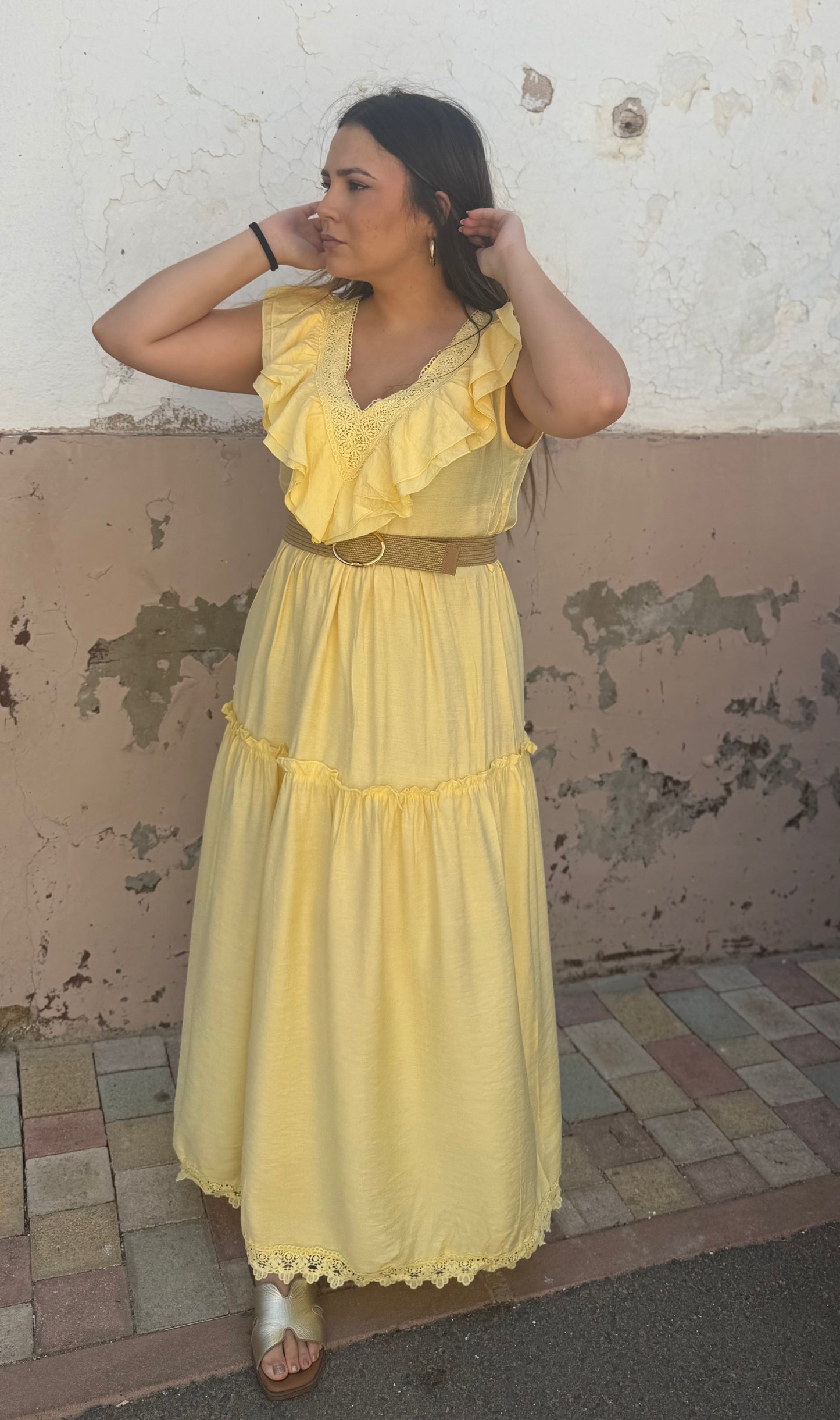 Vestido Boho Amarillo