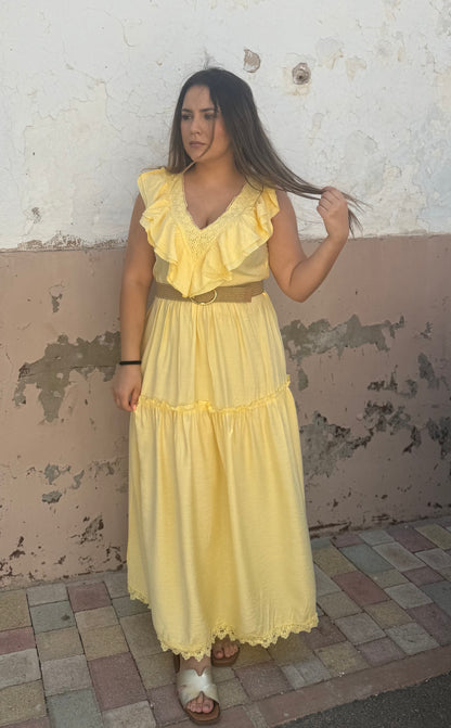 Vestido Boho Amarillo