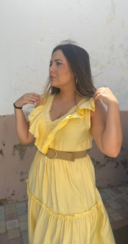 Vestido Boho Amarillo