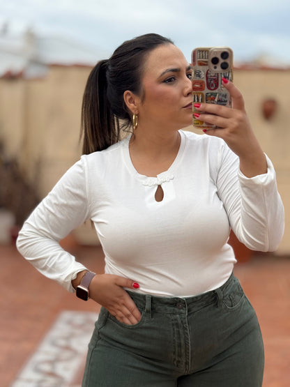 Camiseta Algodón Asia Blanca