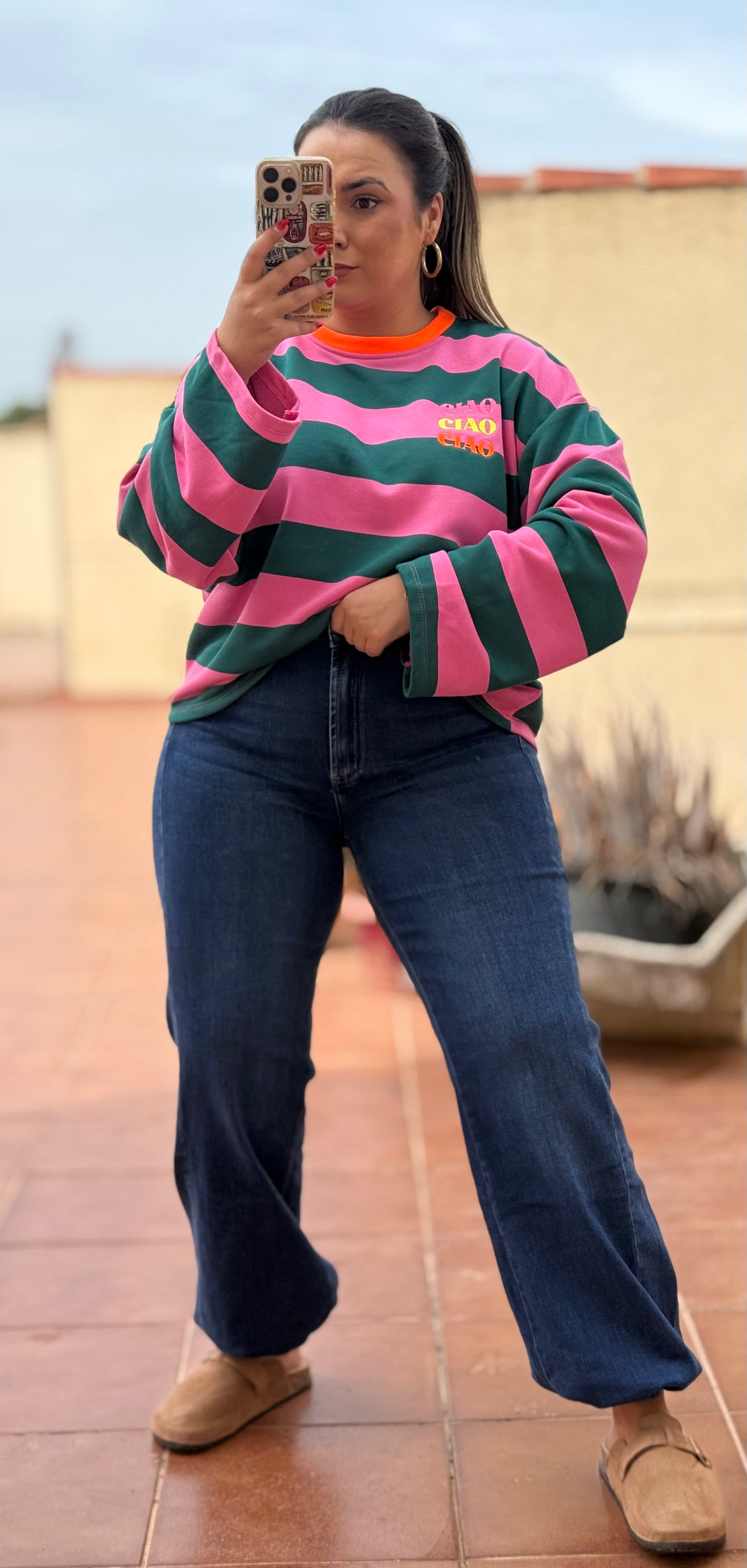 Pantalón Bombacho Denim