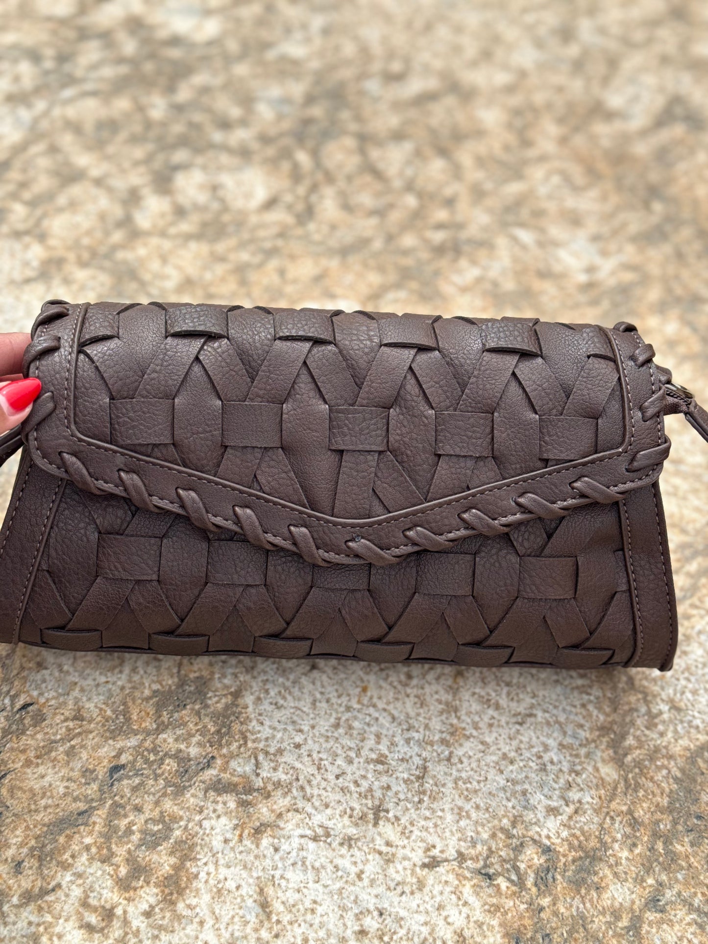 Bolso Trenzado Chocolate