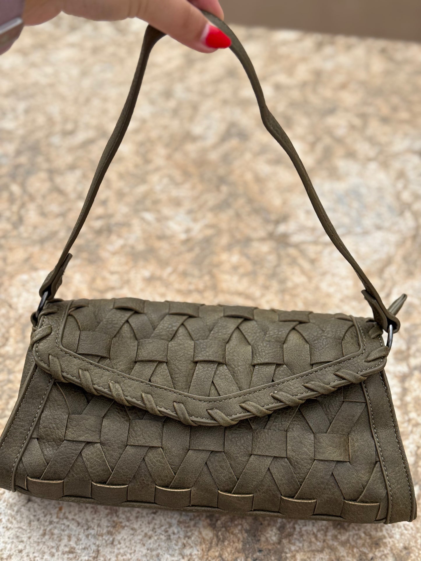 Bolso Trenzado Verde