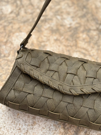 Bolso Trenzado Verde