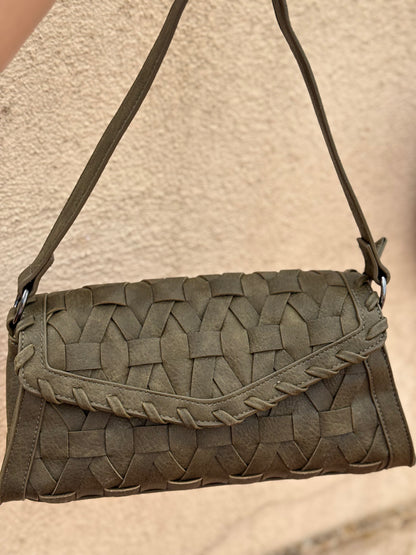 Bolso Trenzado Verde