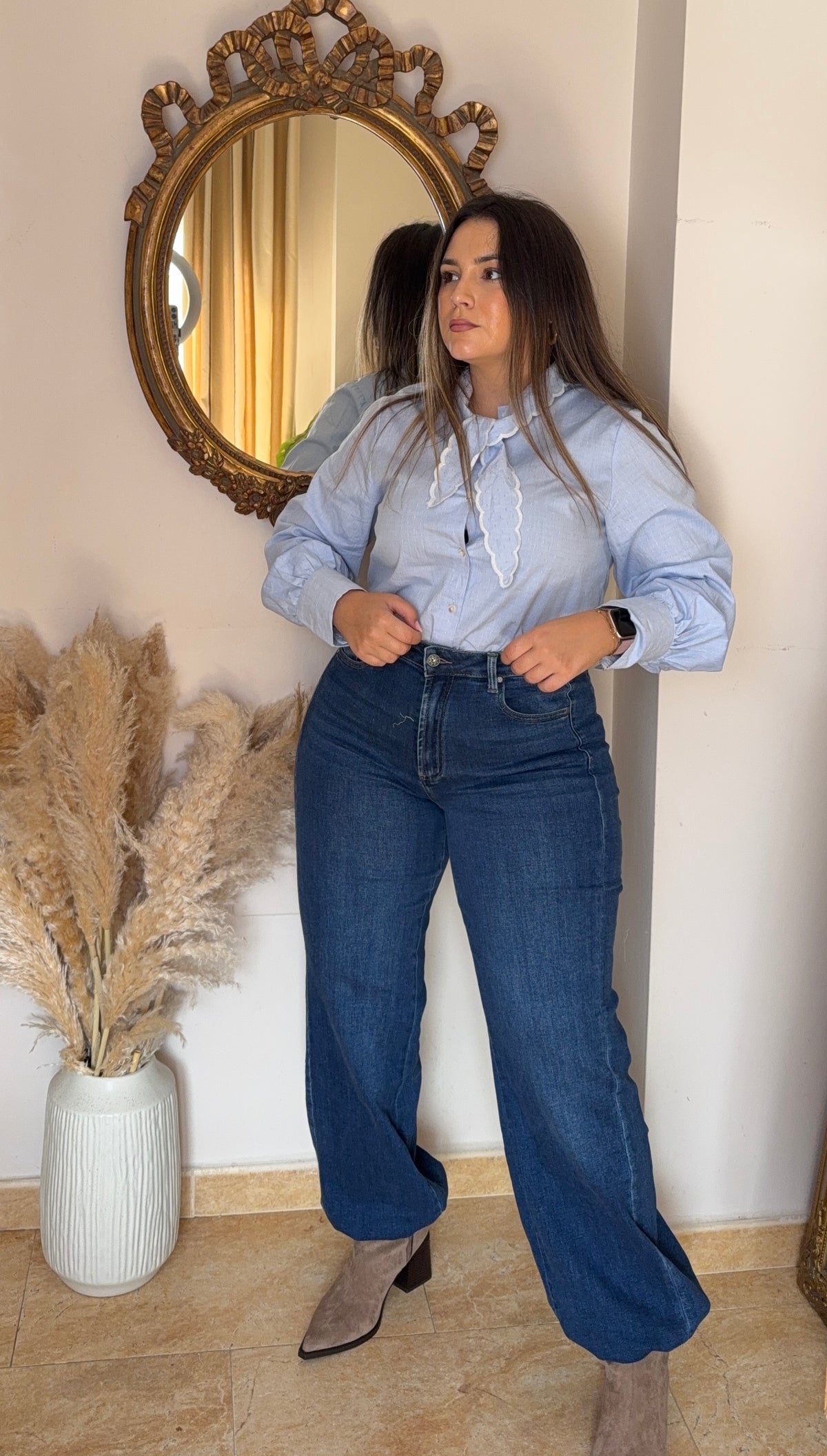 Pantalón Bombacho Denim
