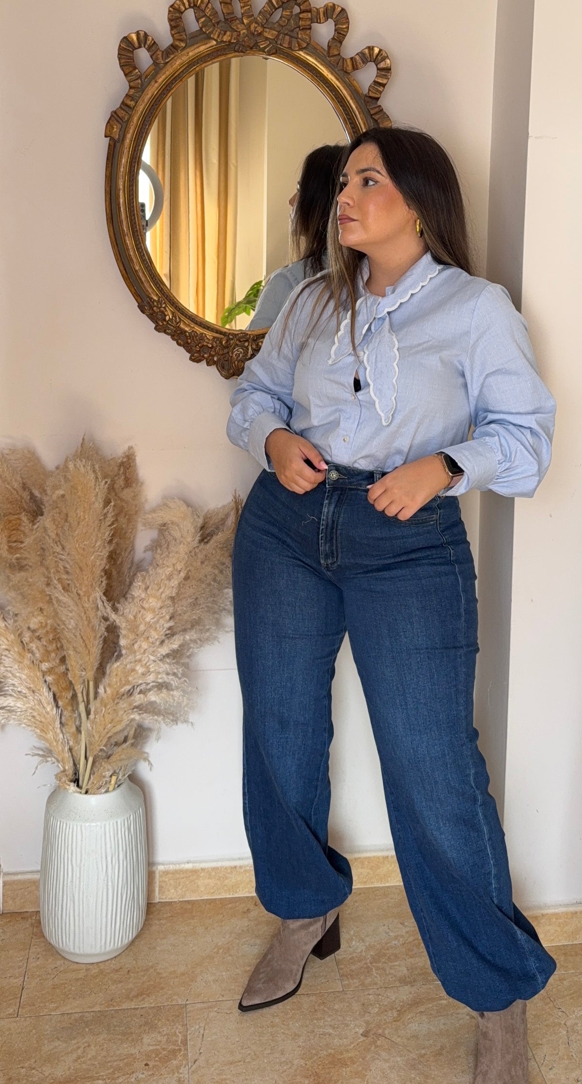 Pantalón Bombacho Denim
