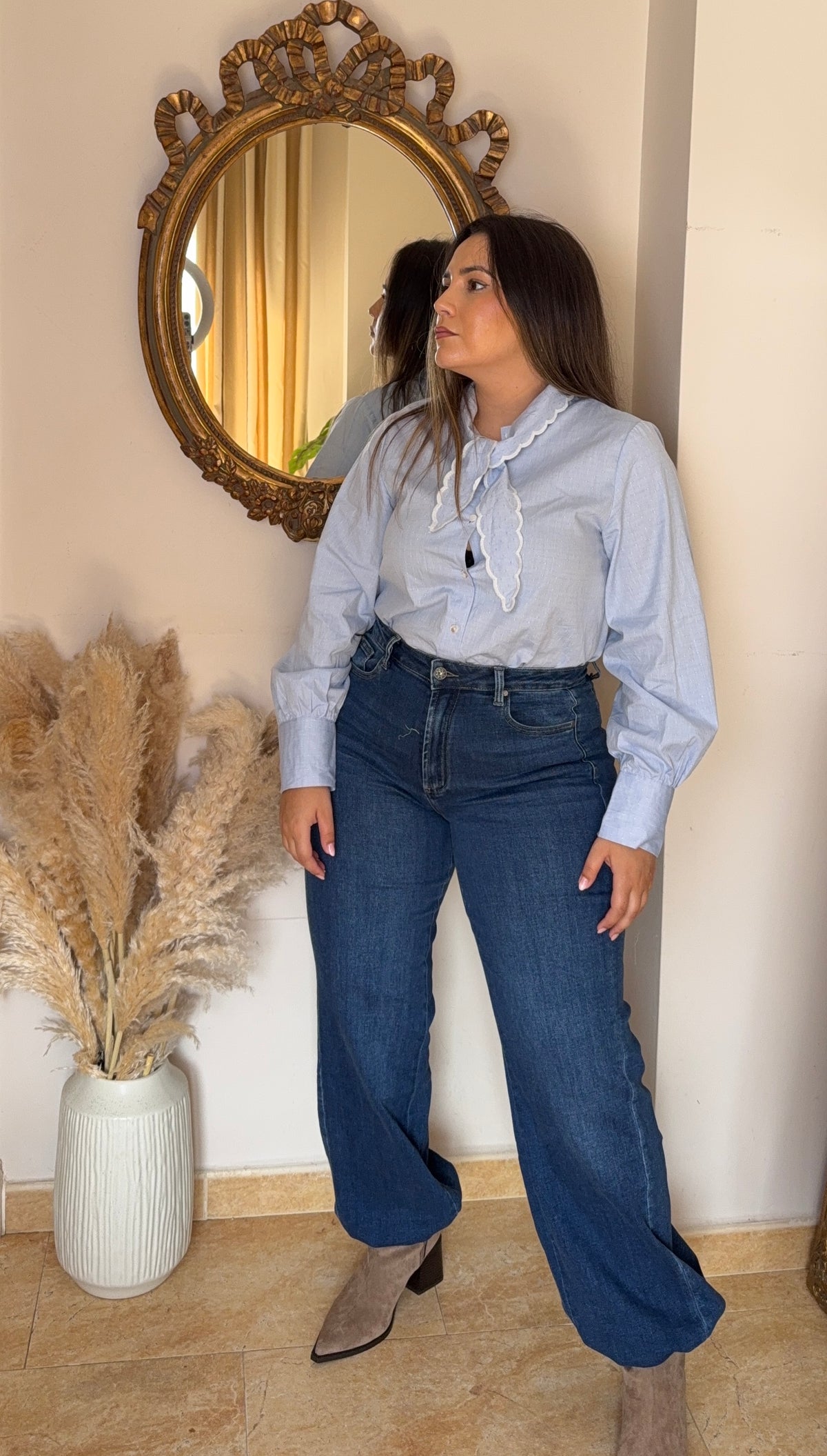 Pantalón Bombacho Denim