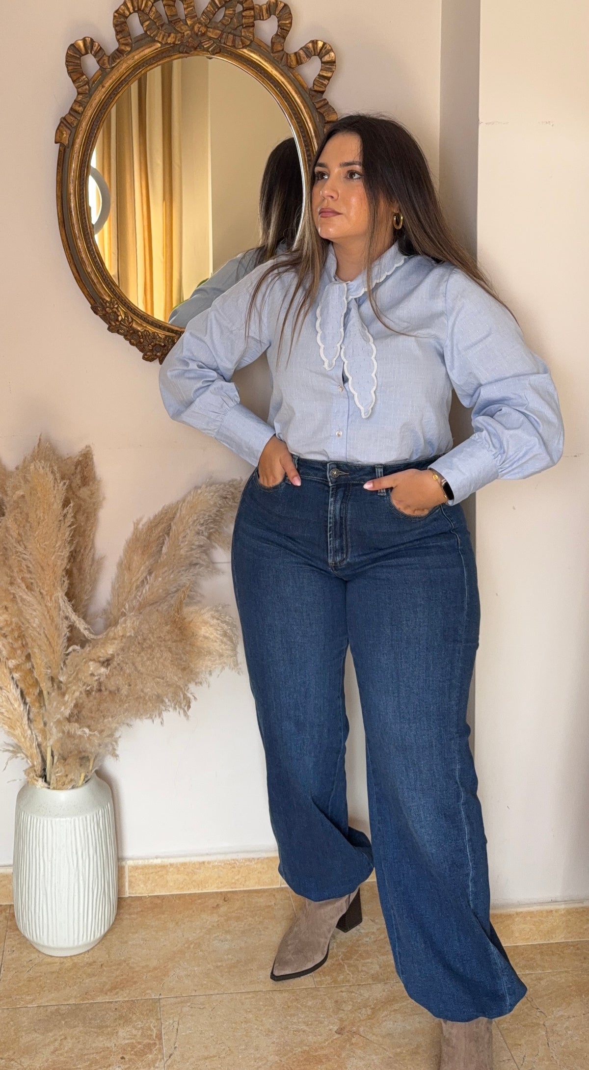 Pantalón Bombacho Denim