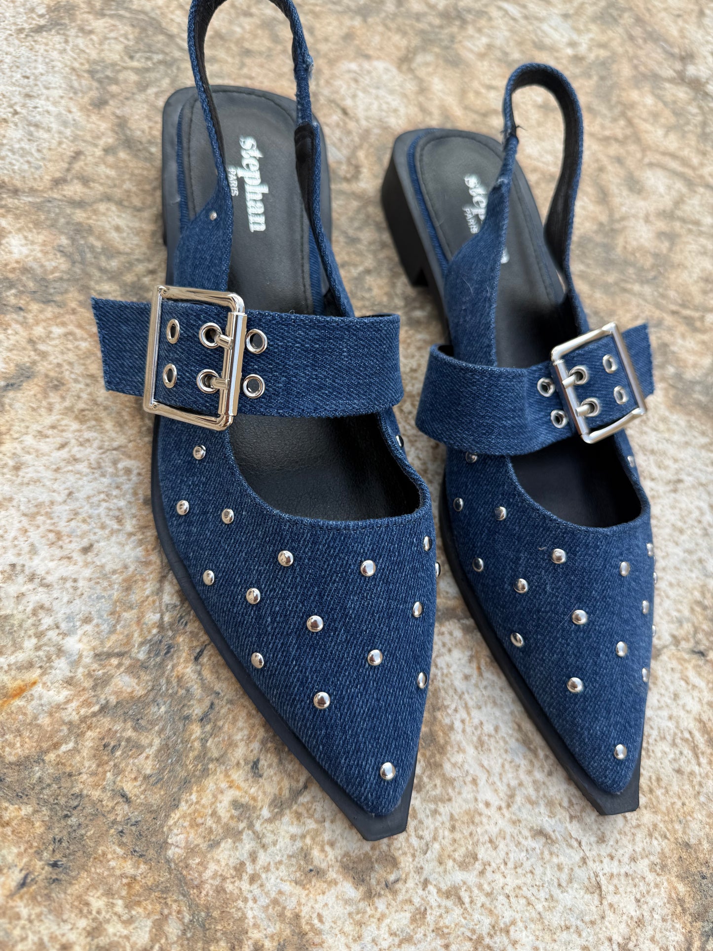 Bailarina Denim Hebilla