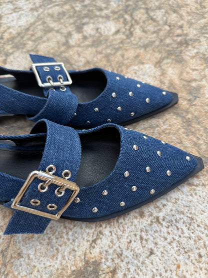 Bailarina Denim Hebilla