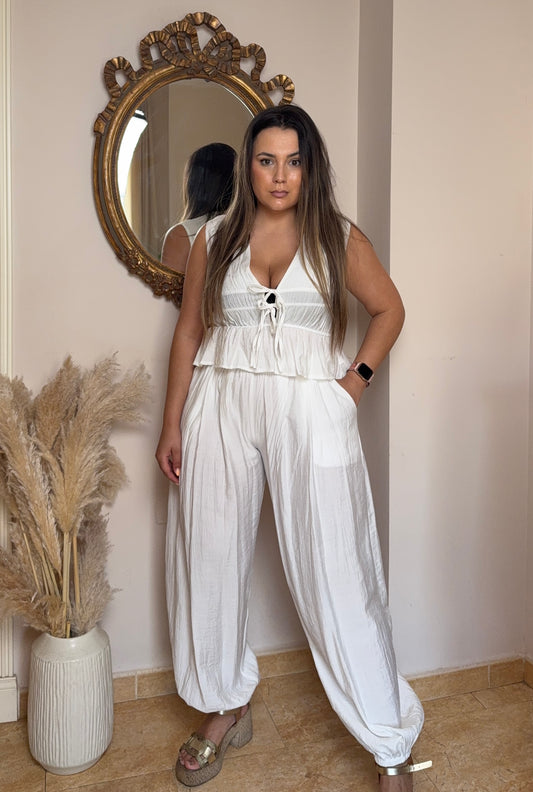 Conjunto Blanco Texturizado