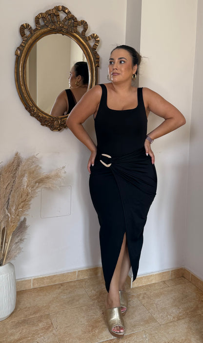 Vestido Aro Carey Negro