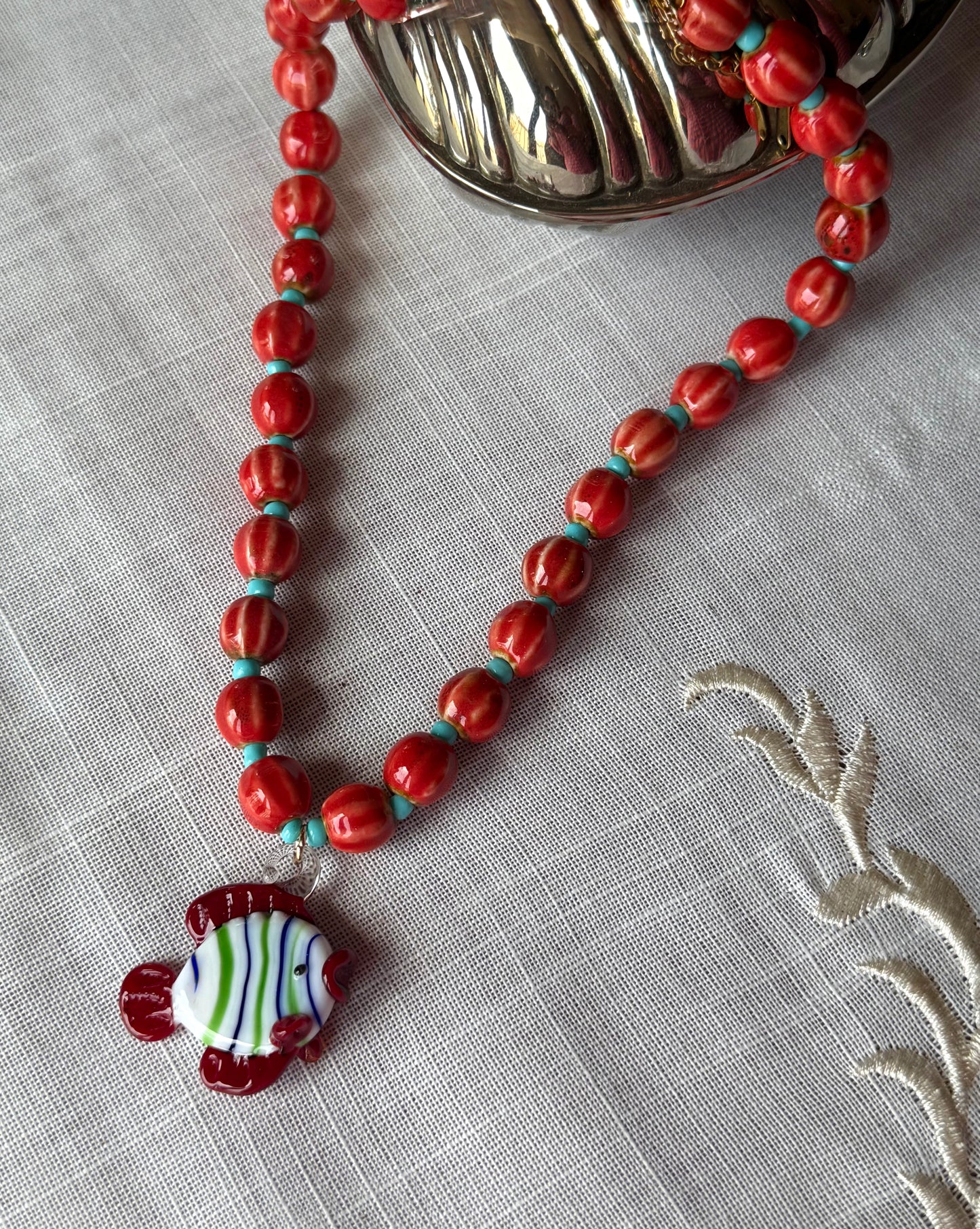 Collar Pez Rojo