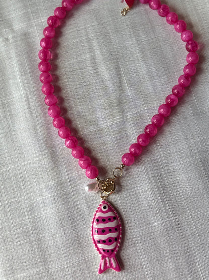 Collar Pez Rosa