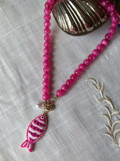 Collar Pez Rosa