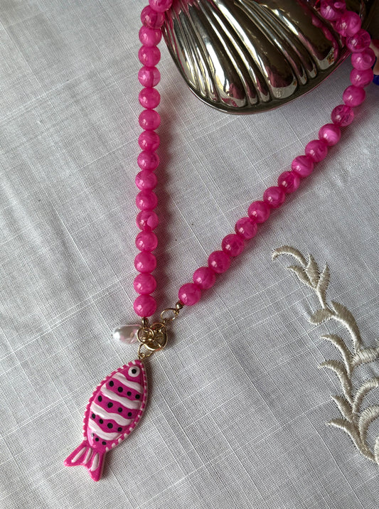 Collar Pez Rosa
